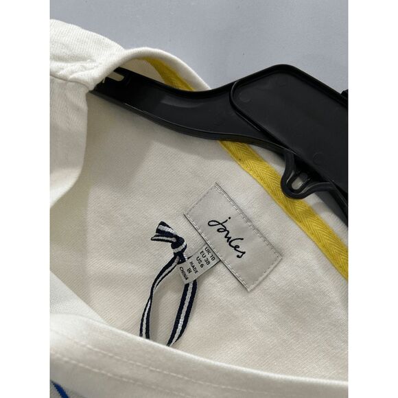 Joules Women's Harbour Embroidered Long Sleeve T-Shirt, Bees Stripe Embroidery 6 - Picture 8 of 12